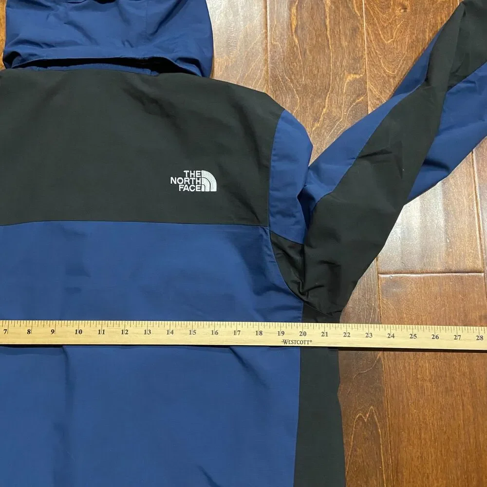 The North Face Vintage Dryvent Nylon Shell Navy Black Jacket Men's Size Small